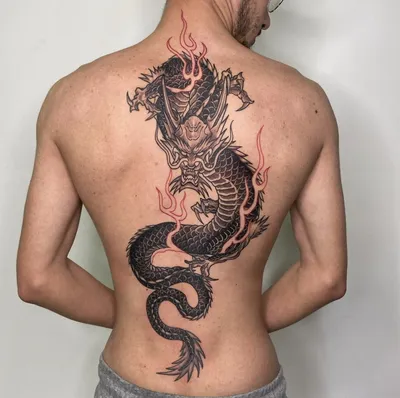 эскиз мужские тату драконы 2 - tatufoto.com | Японская татуировка дракона,  Эьническое тату в виде дракона, Японский дракон