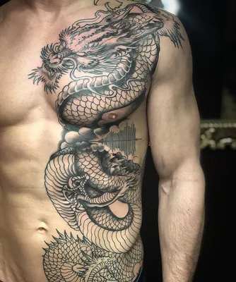 Тату дракон (225 фото) - значение татуировки, эскизы 2023