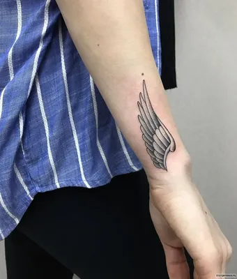 Крылья на руках: оригинальные татуировки на фото