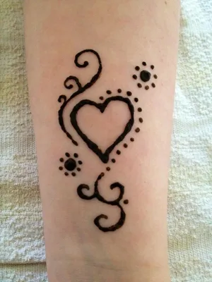 Фотография татуировки маркером на руке в PNG формате