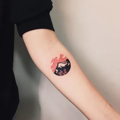 Изображение татуировки маркером на руке