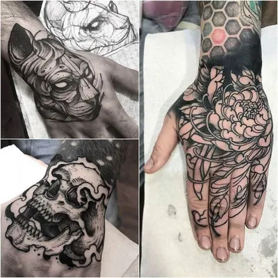 Интересные идеи татуировок на кистях рук