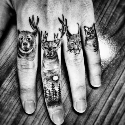 Изображения татуировок на пальцах: PNG формат