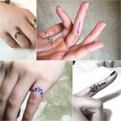 Уникальные татуировки на пальцах рук