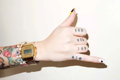 Красивые татуировки на пальцах рук