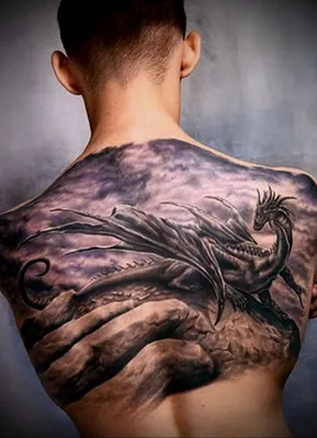 Изображение драконьей татуировки на руке: JPG
