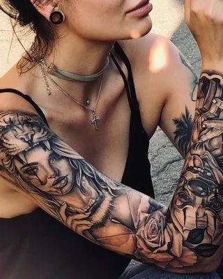 Красивые татуировки на руку для девушек: фото-галерея