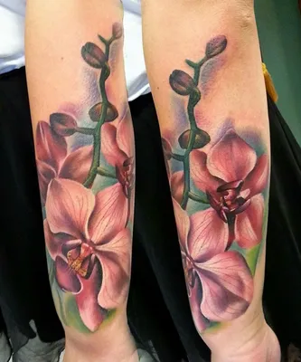 Тату орхидея на руке: фото с яркими цветами для эффектных дизайнов