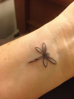 Татуировка стрекозы на руке: фотография с детальной проработкой 