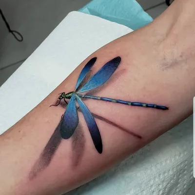 Татуировка стрекозы на руке: оригинальное фото для использования на блоге 