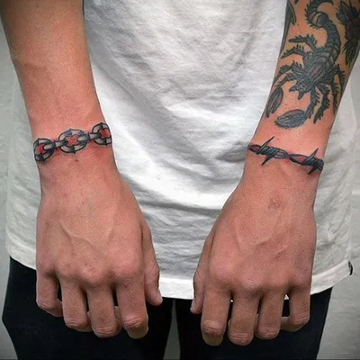 Фото татуировки в виде браслета на руке: WebP формат