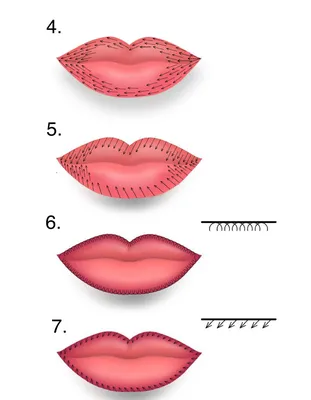 Татуаж губ омбре: как правильно выбрать оттенок
