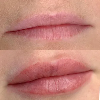 Татуаж губ: фото перед и после процедуры