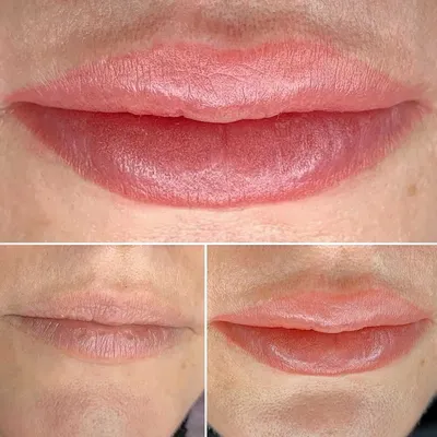 Татуаж тонких губ: фотка с красивым оформлением
