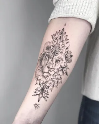 Фотографии татуировок на руке для девушек с цветочными узорами