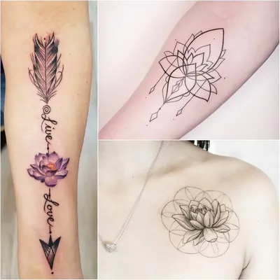 Фото татуировок на руке для девушек в черно-белом стиле
