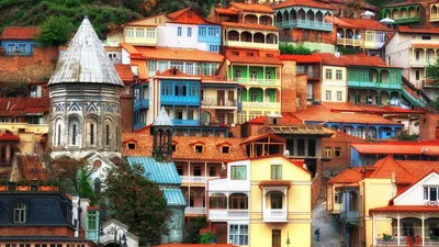 Тбилиси Столица Грузии — стоковые фотографии и другие картинки Архитектура  - Архитектура, Большой город, Вид с воздуха - iStock
