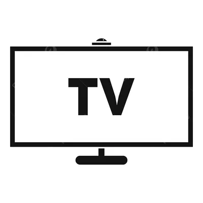 телевизор значок простой стиль PNG , телевидение, значок, просто PNG  картинки и пнг рисунок для бесплатной загрузки