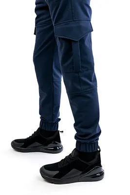 Мужские темно-синие спортивные брюки BOSS 50469098;410 — Ultrashop