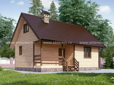 Проект дачного дома Терем-3 6x8 м. площадь 67 кв.м. цена под ключ - от  1737000 руб в Челябинске | ДомВил
