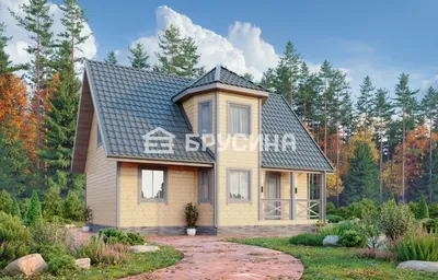 Проект дачного дома Терем-1 6x6 м. площадь 48 кв.м. цена под ключ - от  1387000 руб в Челябинске | ДомВил