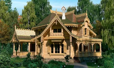 Проект деревянного дома «Русский терем» в Рязани