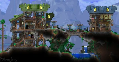 Пин от пользователя Robby Samuel на доске Terraria Design | Архитектура,  Чертежи, Пейзажи