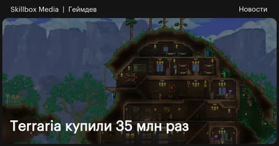 Terraria купили 35 млн раз / Skillbox Media