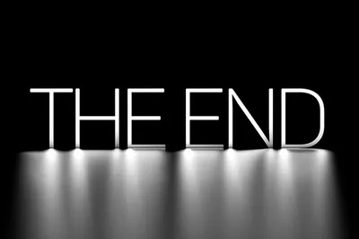 The End Handwrite Title On Red Round Bacground Old Movie Ending Screen  Vector Illustration Stock Illustration - Download Image Now - iStock