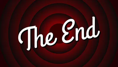 The End Black And White Screen Background Movie Ending Screen Background  The End Of Movie Or Film Or Video Vintage Styled Vector Illustration Stock  Illustration - Download Image Now - iStock