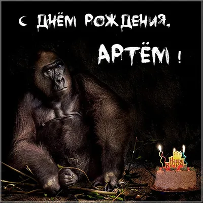 Картинка с днем рождения Артем (скачать бесплатно)