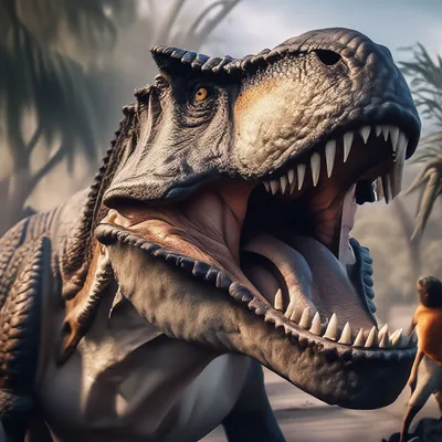 Тираннозавр рекс, фотореализм, …» — создано в Шедевруме