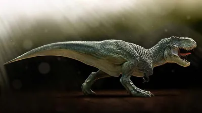 Миниатюрный динозавр тираннозавр Рекс…» — создано в Шедевруме