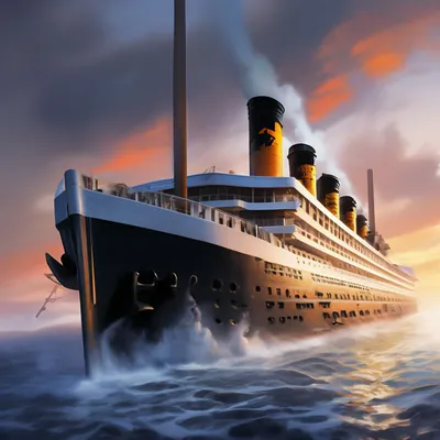 Корабль Титаник» — создано в Шедевруме