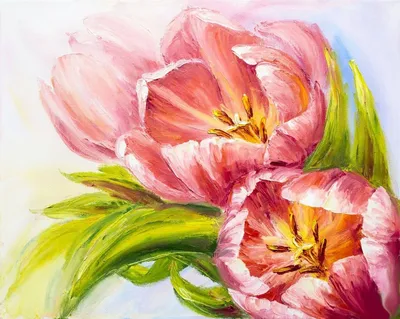 My art. Spring tulips watercolor step by step. Весенние тюльпаны акварелью.  — Steemit