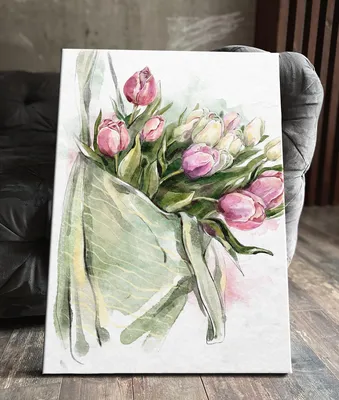 Как нарисовать тюльпаны поэтапно акварелью | Видео уроки по рисованию для  начинающих. Онлайн школа - YouTube