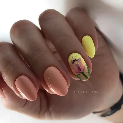 Дизайн ногтей тюльпаны (21 фото) - картинки modnica.club