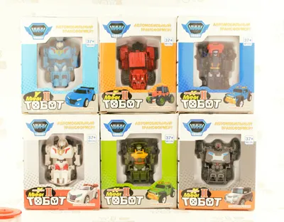 Набор роботов - трансформеров Тоботы, 10 шт, высота 10 см / Мини - тоботы,  8шт в подарочной коробке / Игрушка для мальчика - купить с доставкой по  выгодным ценам в интернет-магазине OZON (1146420174)