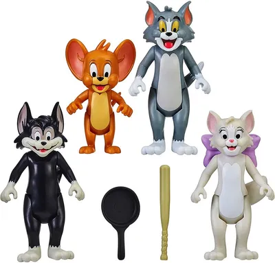 Набор из 4-х фигурок Том, Джерри, Тутс, Бутч - «Том и Джерри» - Дисней.  Купить в интернет-магазине Музыка Детства