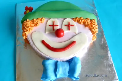 Клоунский торт для веселой компании