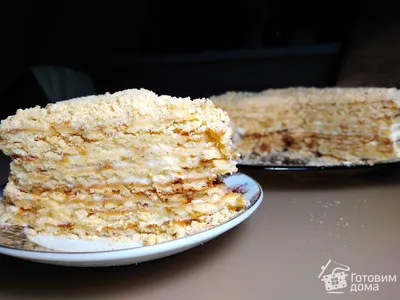 Медовый торт с кремом, замена торту Медовик - пошаговый рецепт с фото на Готовим  дома
