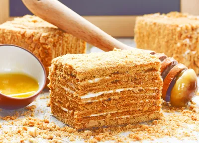 Чешский медовый торт “Марленка” (классический) - пошаговый рецепт с фото на Готовим  дома