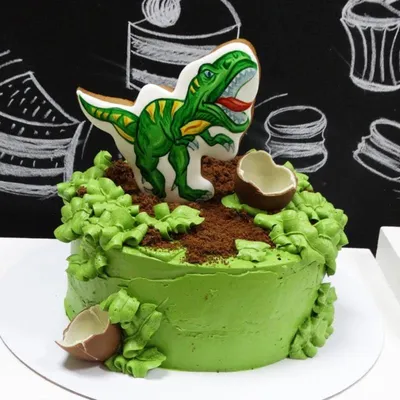 Торт с динозаврами - заказать по цене 1700 руб. за 1кг с доставкой в Москве
