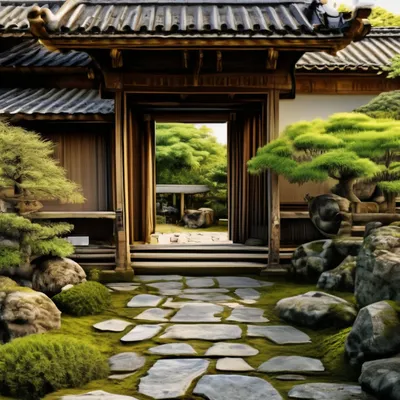 простой традиционный японский дом в осенних тонах, внешний вид сэнто, Hd  фотография фото, внешность фон картинки и Фото для бесплатной загрузки