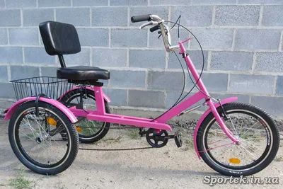 Купить трехколесный велосипед для тяжеловесов, инвалидов 'Атлет с корзинкой'