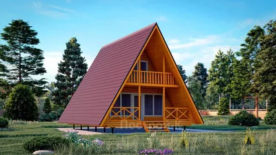 Современные A-frame дома – шалаши в скандинавском стиле