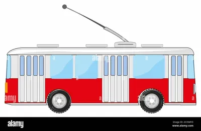 Троллейбус — раскраска для детей. Распечатать бесплатно.