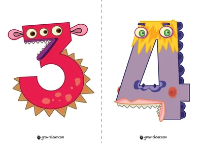 Карточки с цифрами и количеством для детского сада | Ігри для дітей,  дидактичні матеріали для занять у дитячому садочку, поробки та розфарбовки  | Зростай розумним!
