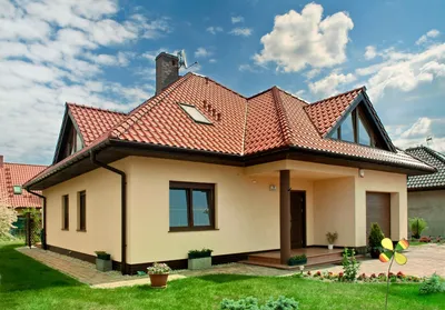 Сочетания цветов крыши и фасада — Классический стиль