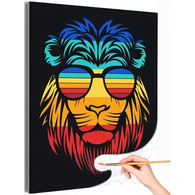 лев царь 3d реалистичный вид цветного льва Иллюстрация штока - иллюстрации  насчитывающей представление, наконечников: 252616240